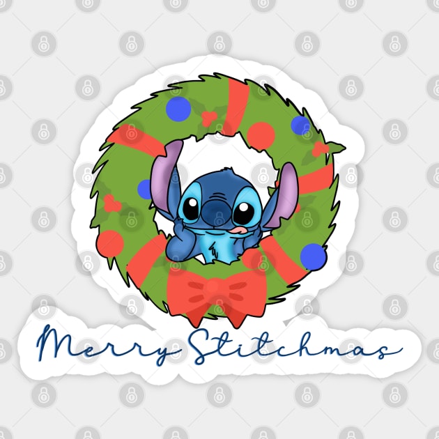 Merry Stitchmas! Sticker by meggbugs